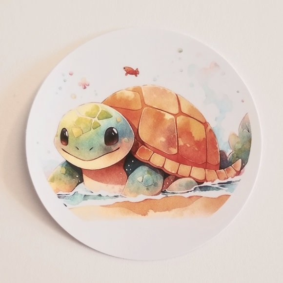 10/$10 Cute Turtle Sticker - Picture 1 of 1